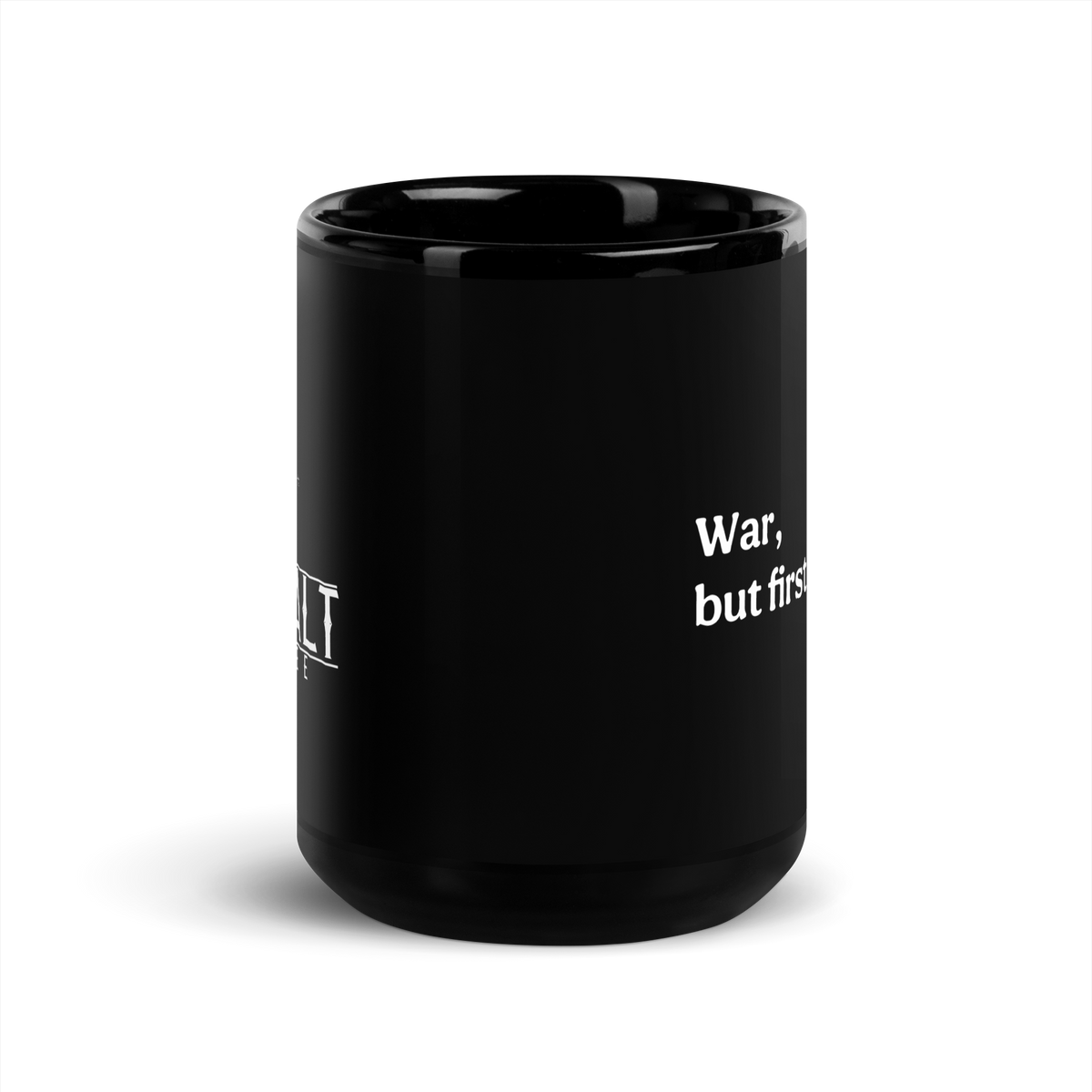 Modern Coffee then War Mug (white)