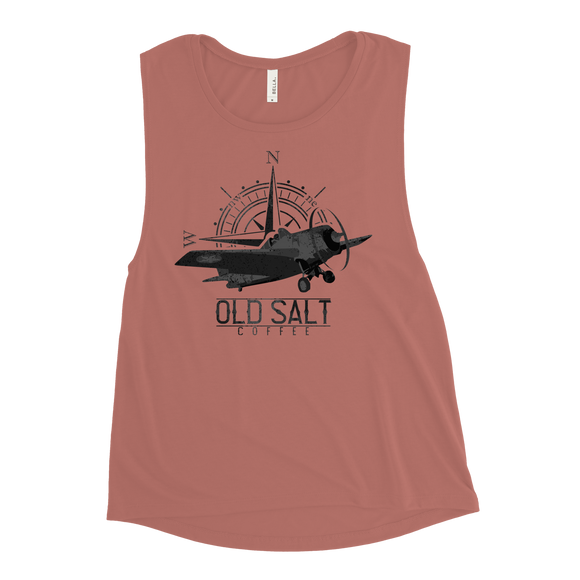 Brown Shoe Blend Old Salt Coffee Ladies’ Muscle Tank