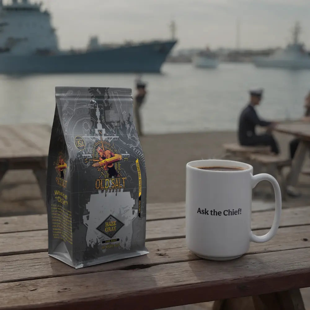 Old Salt Coffee Veteran Owned Coffee Company - Coffee Mugs and a Bag of Coffee