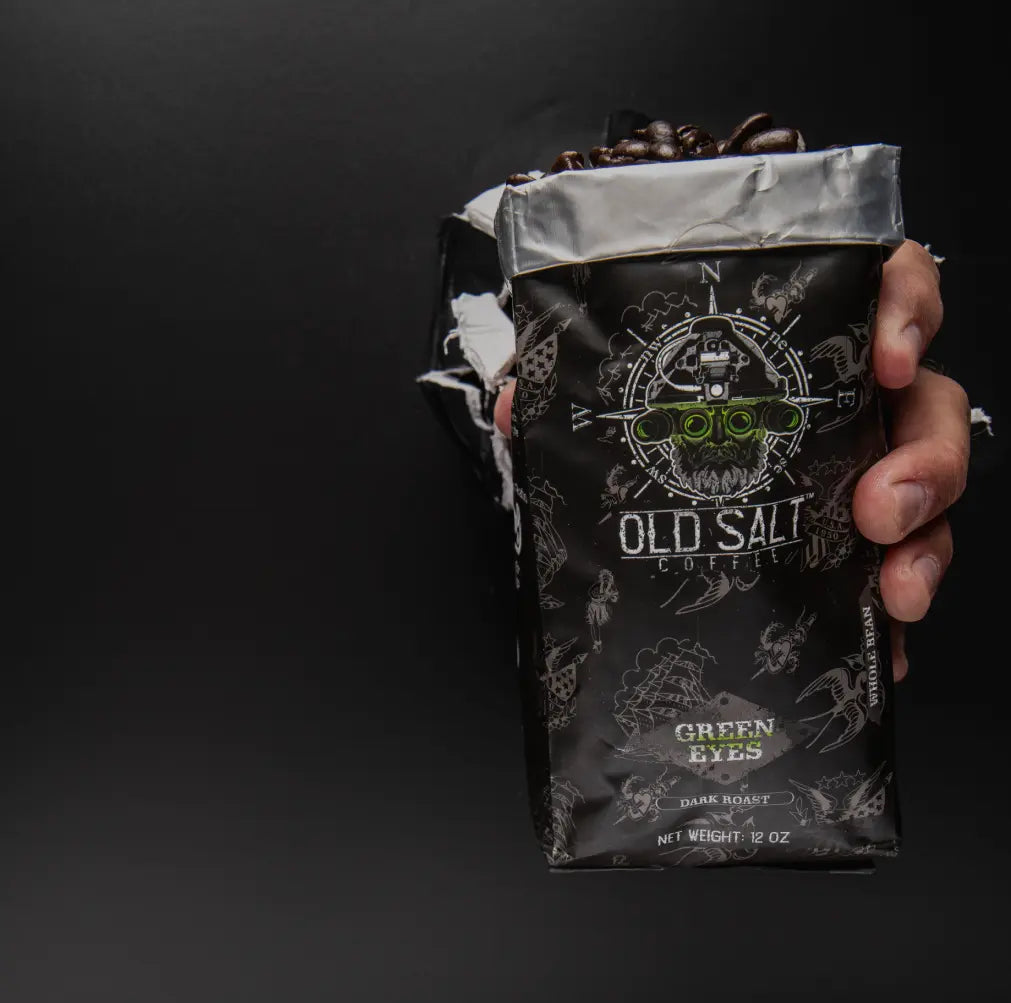 Old Salt Coffee Veteran Owned Coffee Company - Coffee Mugs and a Bag of Coffee